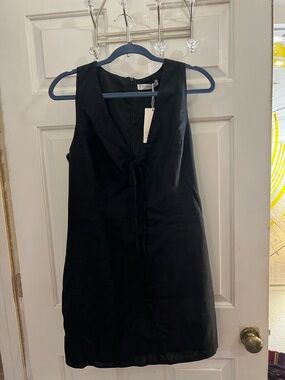 Mango Black  Dress with Tie Detail